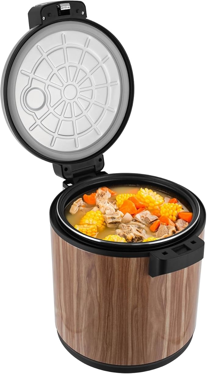 24.3qt/23L Commercial Rice Warmer, 110W Electric Adjustable Temperature Soup - Image 3