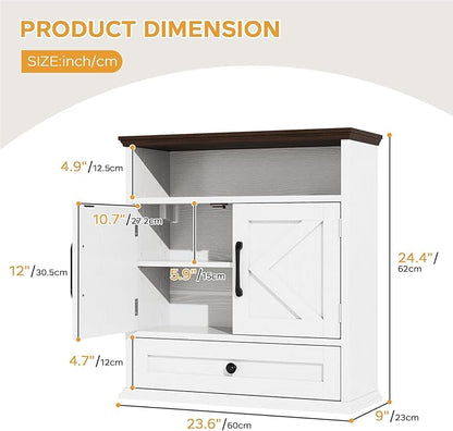 Bathroom Wall Cabinet, Wall Mounted Medicine Cabinet - Image 2