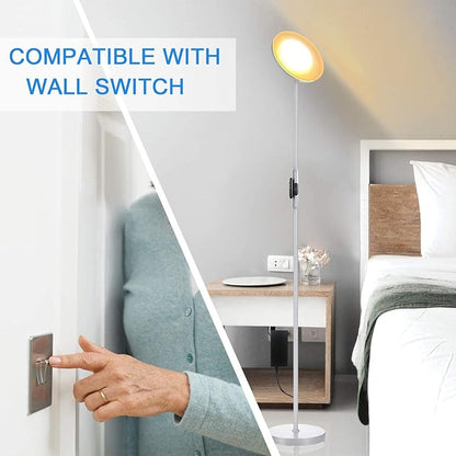 JOOFO Floor Lamp, 30W/2400LM Sky LED Modern Torchiere 3 Color Temperatures - Image 3