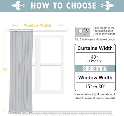 ChrisDowa Blackout Curtains 72 inches Long - Image 5