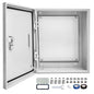 Outdoor Electrical Box 24x 24 x 8''D NEMA 4X Enclosure Steel Box, Waterproof & by CXCESNS