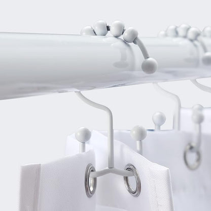 Shower Curtain Hooks, Goowin Shower Curtain Rings, Stainless Steel Shower - Image 6