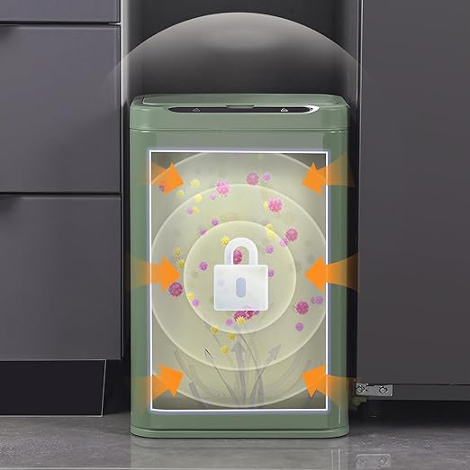 ELPHECO Stainless Steel Office Trash Can Motion Sensor Garbage Can Touchless - Image 7