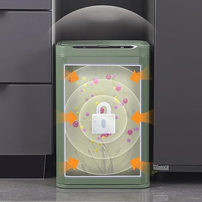 ELPHECO Stainless Steel Office Trash Can Motion Sensor Garbage Can Touchless - Image 7