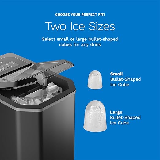 hOmeLabs Countertop Ice Maker – 9 Ice Cubes in Just 6 Minutes, 26lbs in 24Hrs - Image 7