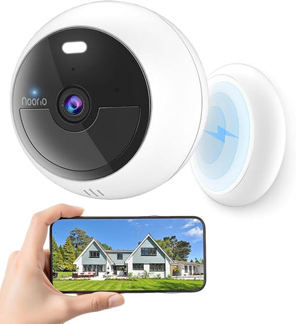 Noorio Security Cameras Wireless Magnetic, 2K+ Indoor Outdoor Camera by Noorio
