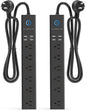 2 Pack Power Strip Surge Protector by AUOPLUSOFFICIAL