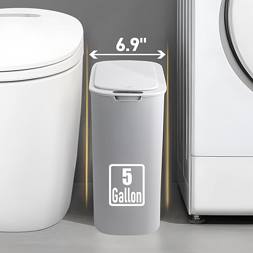 TIPGO 5 Gallon Motion Senor Bathroom Trash Can - Image 4