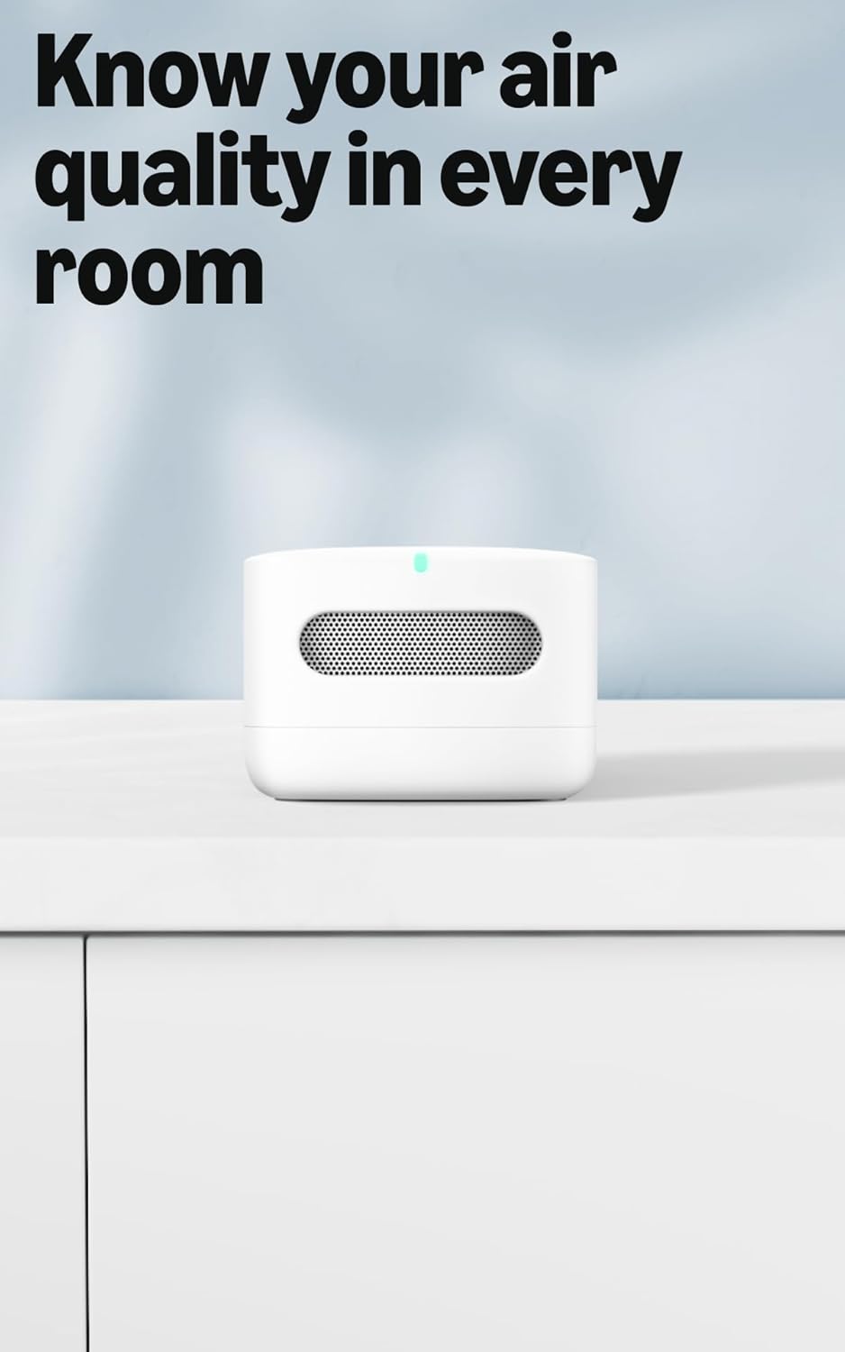 Amazon Smart Air Quality Monitor, Detects temperature, humidity, carbon monox...