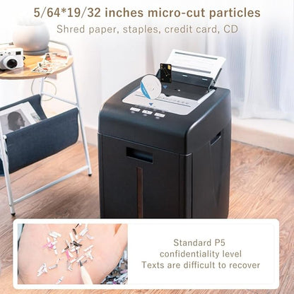 Commercial Autofeed Paper Shredder: 200 Sheets P-5 Micro Cut Shreds - Image 3