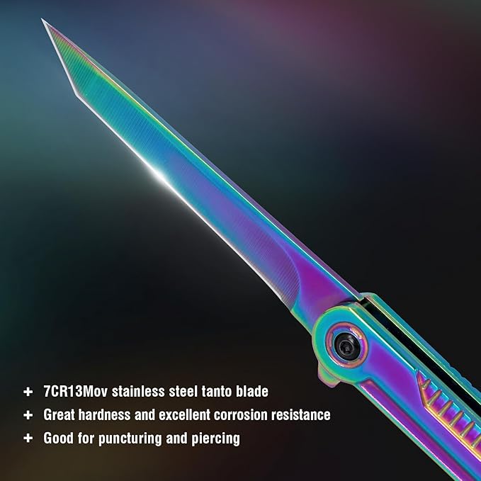 Rainbow Pocket Knife for Men & Women - Image 2