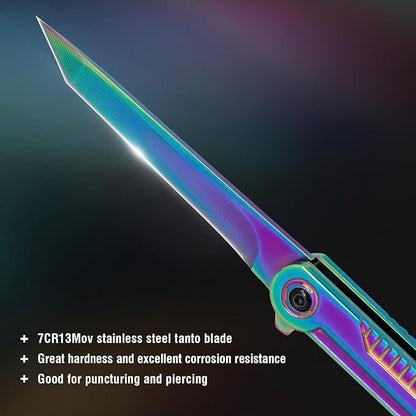 Rainbow Pocket Knife for Men & Women - Image 2