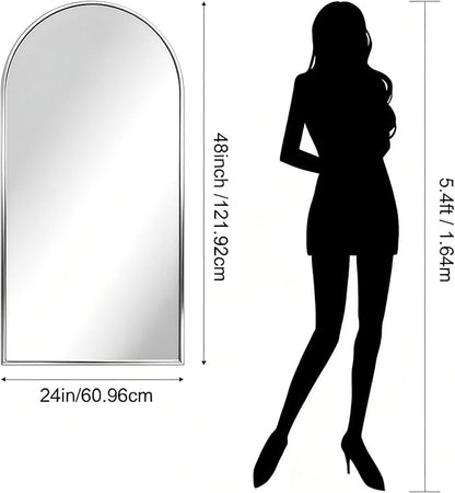 CIRCUMI Arched Wall Mirror, Metal Frame, Large Size - Image 7