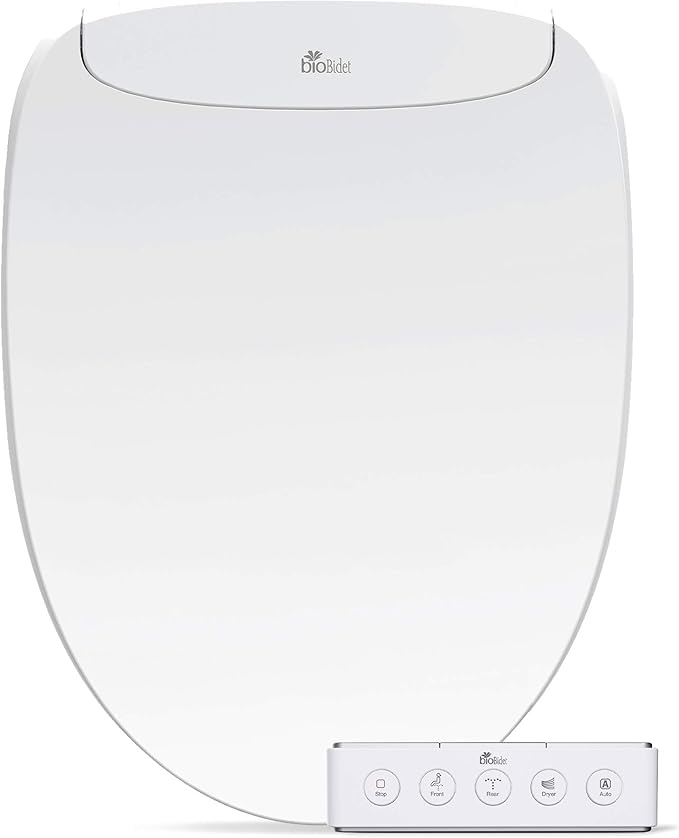 Bio Bidet DLS Premium Heated Bidet Seat, Warm Water & Air Dryer, Auto Open and by BioBidet