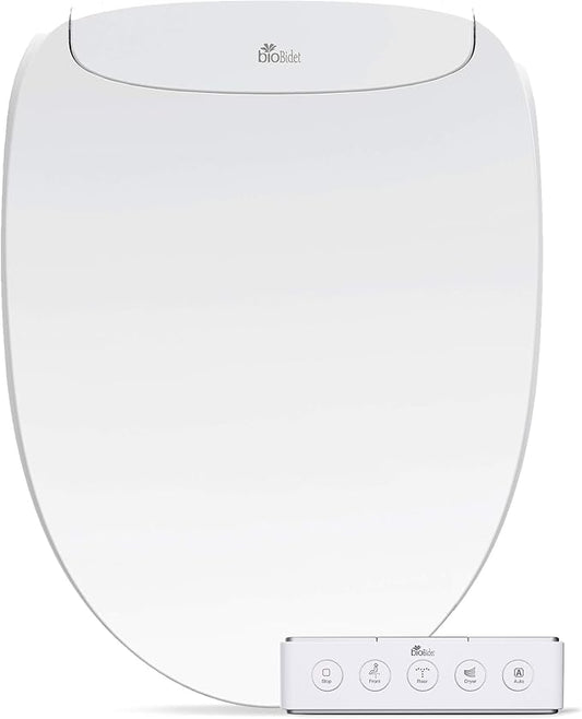 Bio Bidet DLS Premium Heated Bidet Seat, Warm Water & Air Dryer, Auto Open and by BioBidet