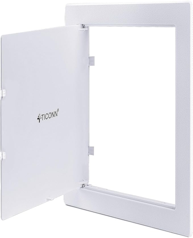 TICONN Access Panel for Drywall, 6 x 9 Inch ABS Plastic Wall Hole Cover Access by TICONN