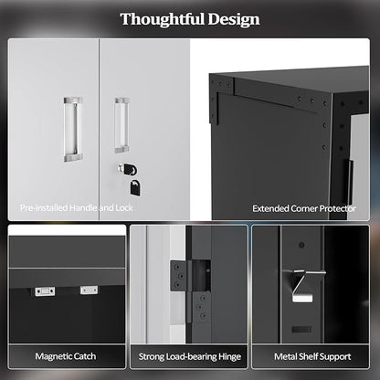 VINGLI 72'' Tall Garage Storage Cabinet, Metal Storage Cabinet - Image 7