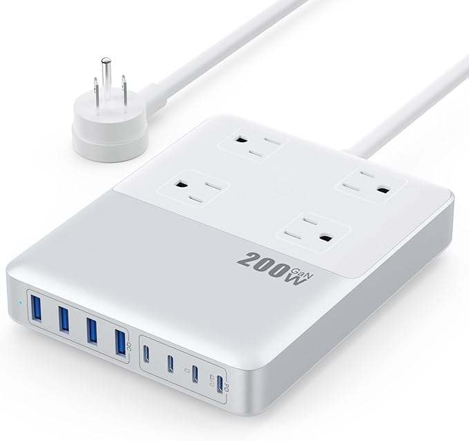 12-in-1 Charging Station USB C Power Strip by Kioson