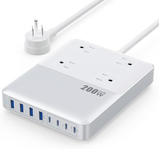 12-in-1 Charging Station USB C Power Strip by Kioson