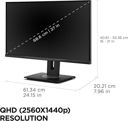 ViewSonic VG2748A-2K 27 Inch IPS QHD Ergonomic Monitor - Image 6