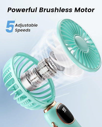 coldSky Portable Handheld Fan, 4000mAh Battery Operated Fan - Image 6