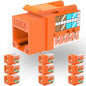Rapink RJ45 Keystone Jack Cat6 10G Support, Cat6 Keystone Jacks UTP 10 Pack by Rapink