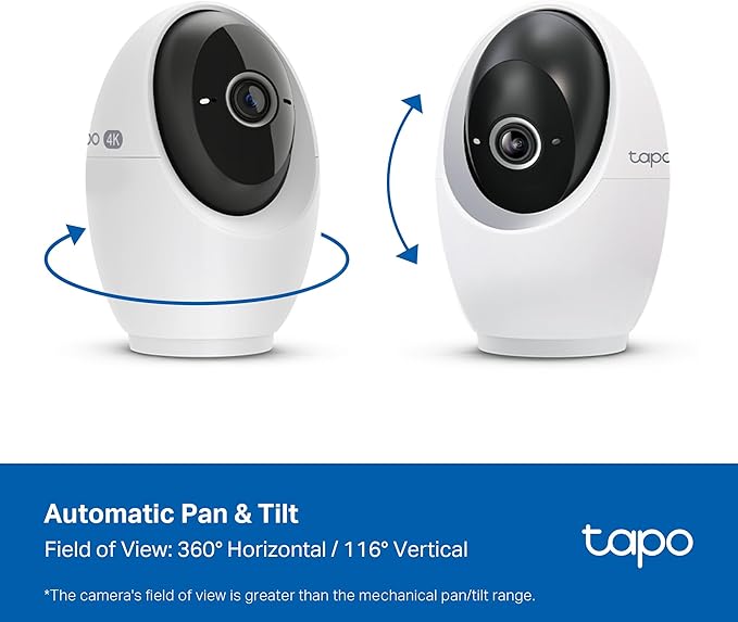 Tapo 4K Indoor Pan/Tilt Wired Security Camera - Image 5