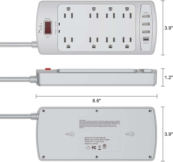 Surge Protector Power Strip - Image 7
