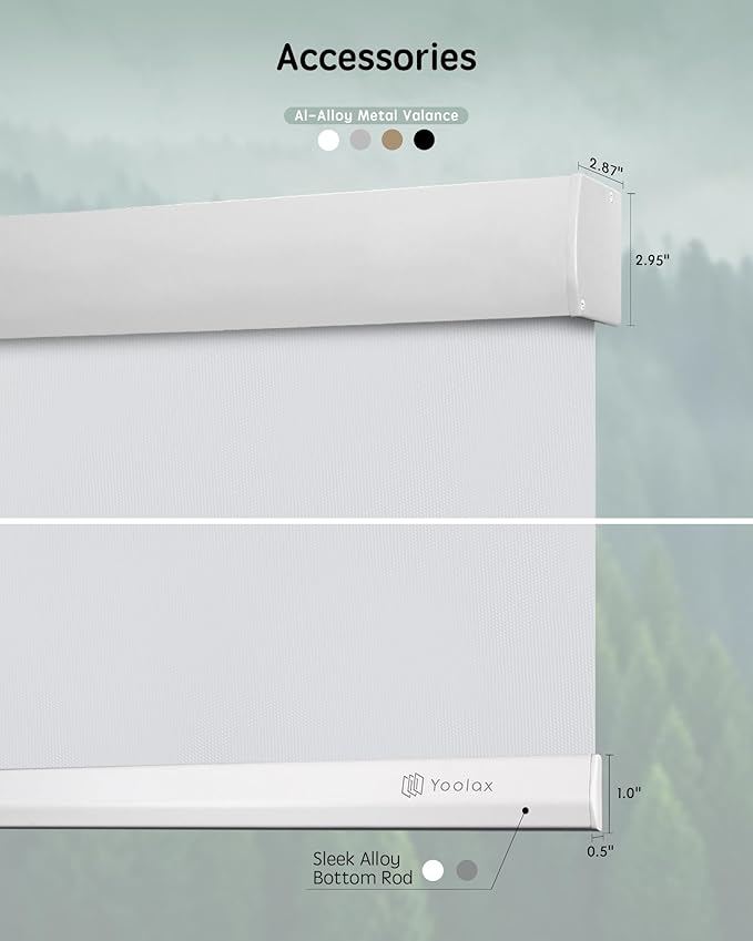 Yoolax Motorized Blinds with Remote, Waterproof Smart Blinds - Image 6