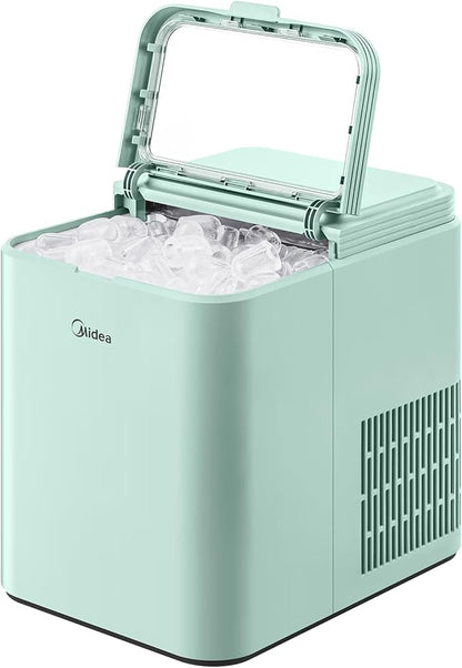 Midea MERI26B1AGN Countertop Bullet-Ice Maker, 8 Ice Bullets Ready in 6 Minutes by Makeyourselfathome