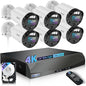 【130° Ultra Wide-Angle & 2-Way Audio】 4K Outdoor Wired Security Camera System by WEILAILIFE