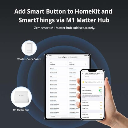 Wireless Zigbee Smart Button, 4-Way Remote Control Button Switch - Image 8
