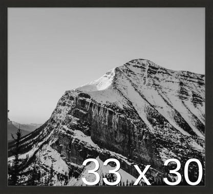 Frame It Easy 33 x 30 Coffee Wood Frame by FrameItEasy