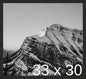 Frame It Easy 33 x 30 Coffee Wood Frame by FrameItEasy