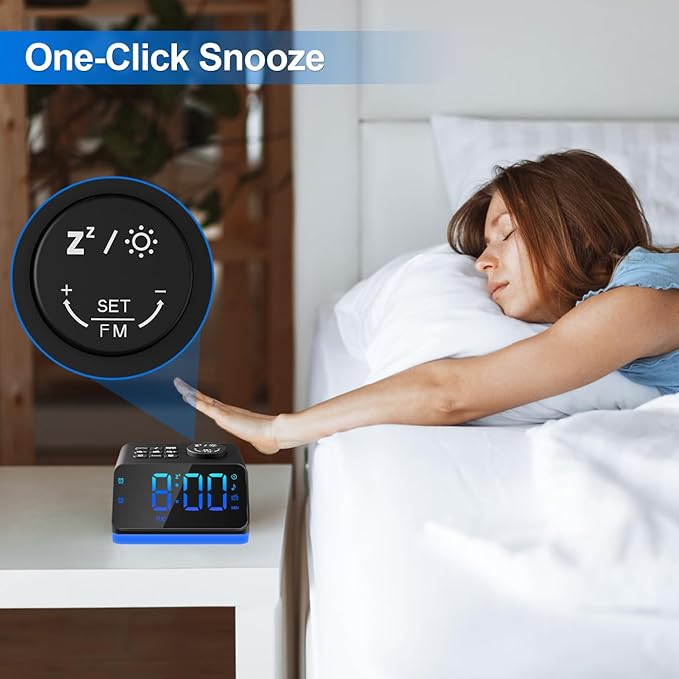 JALL Digital Alarm Clock with FM Radio - Image 7