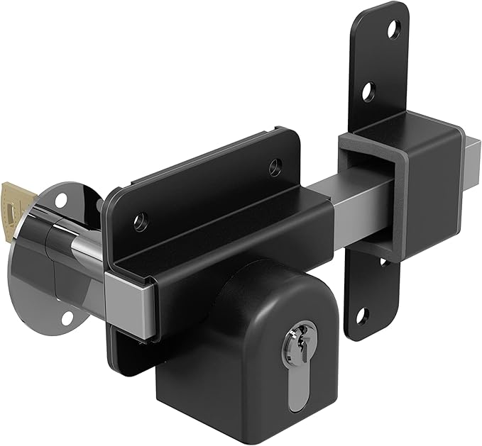 GateMate Long Throw Gate Lock 1490096, Euro Profile Keyed Both Sides Gate Lock by GateMate