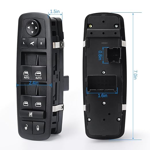 WUANGKI Power Master Window Switch Front Left Driver Side | 3+0 Pins | - Image 2