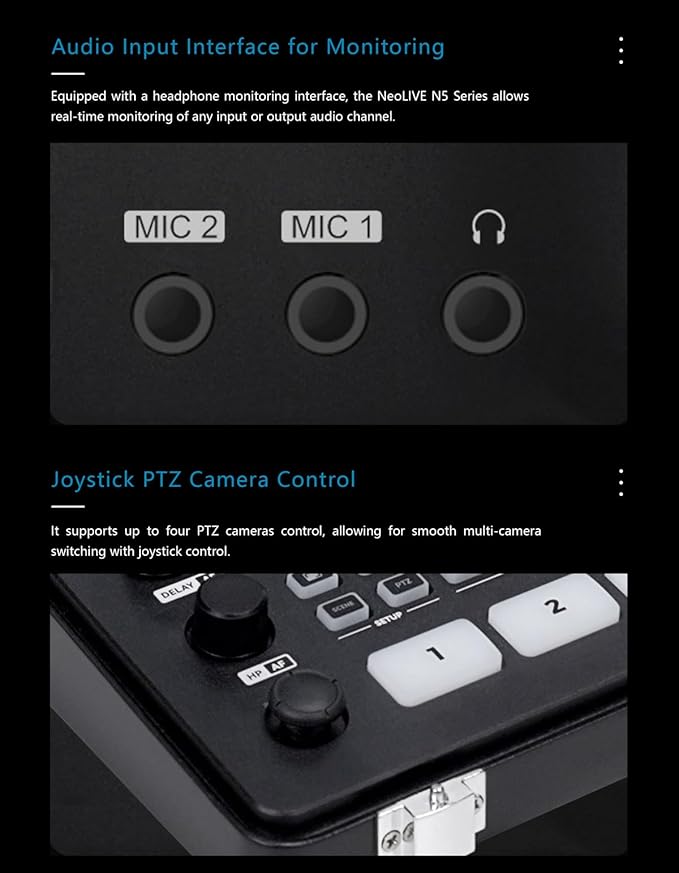 SPROLINK NeoLIVE N5S 5 Input Channels Video Streaming switcher Laptop Design - Image 5