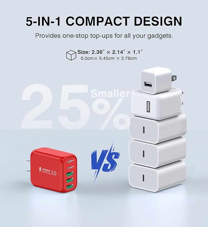 60W USB C Wall Charger, Samsung Galaxy - Image 4