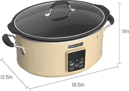 HOMECOOKIN Slow Cooker, Extra Large 10 Quart Digital Programmable Slow Cookers - Image 3