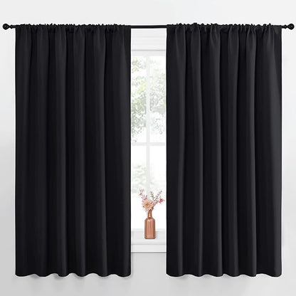 NICETOWN Black Blackout Curtain Blinds by NICETOWN
