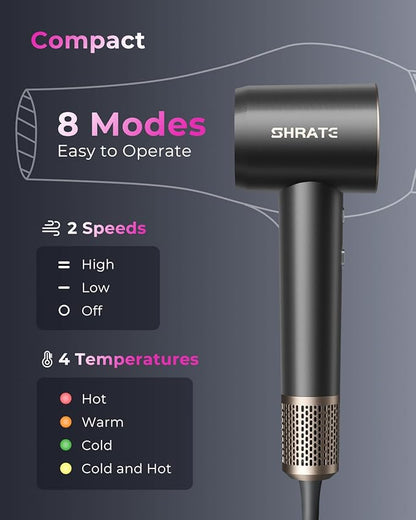 SHRATE Professional High Speed Ionic Hair Dryer | Ultra-Fast Drying | 500 - Image 9
