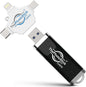 ThePhotoStick® Omni 128GB USB Flash Drive & Memory Stick – Photo & Video Backup by ThePhotoStick