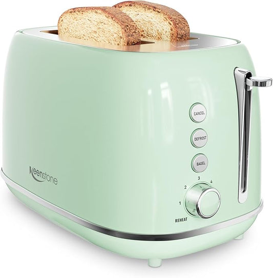 2 Slice Stainless Steel Toaster Retro by Keenstone