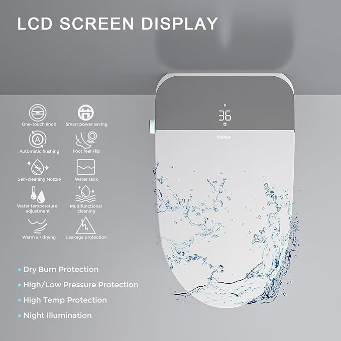 Auto Open/Close Lid Smart Toilet Bidet - Image 3