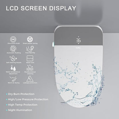 Auto Open/Close Lid Smart Toilet Bidet - Image 3
