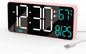 KOSUMOSU Alarm Clocks for Bedrooms, 6.7in Small Digital Clock, Auto Dimming by KOSUMOSUTECHNOLOGY