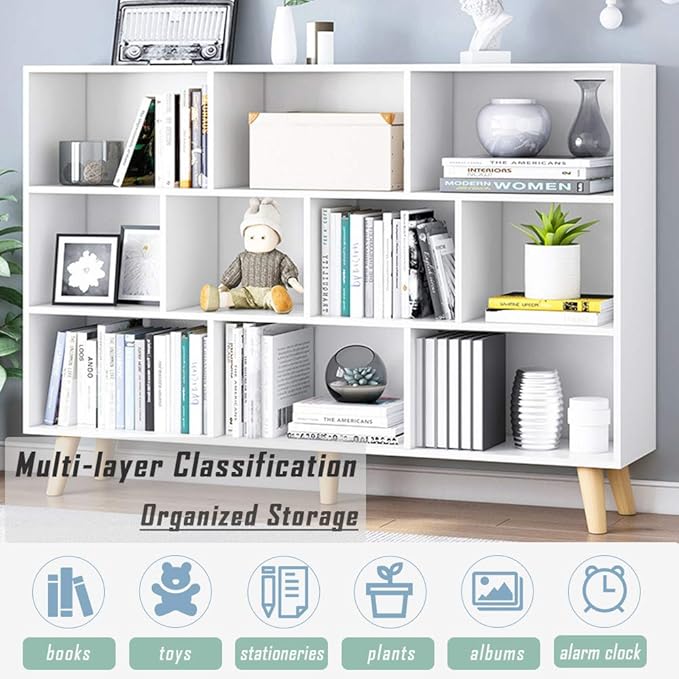IOTXY Wooden Open Shelf Bookcase - Image 6