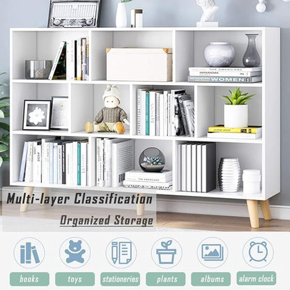 IOTXY Wooden Open Shelf Bookcase - Image 6