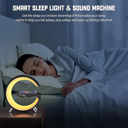 Smart LED Night Light, Wireless Charger, Phone Wireless Charging Dock, Table - Image 4